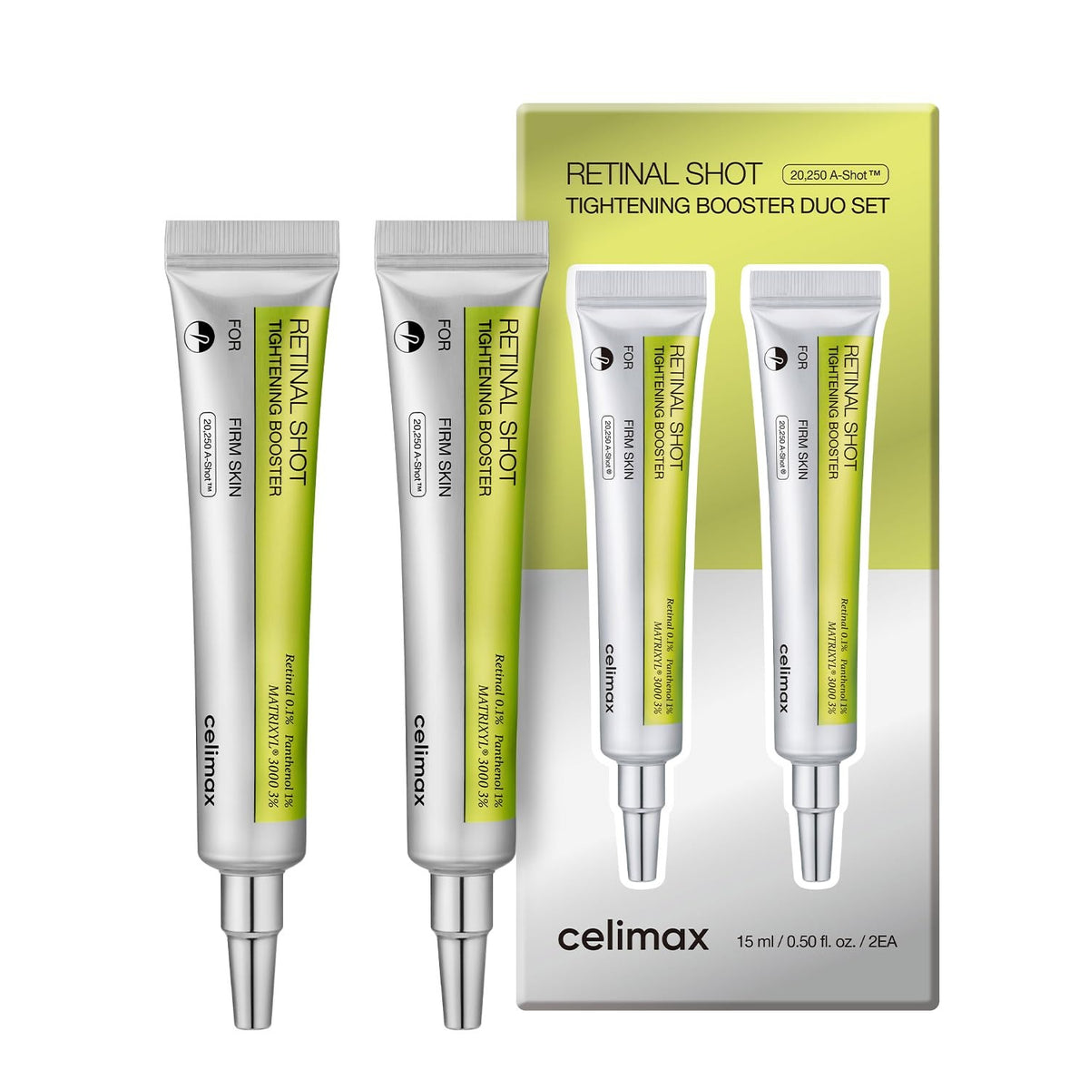Celimax Retinal Shot Tightening Booster — duo — packshot face
