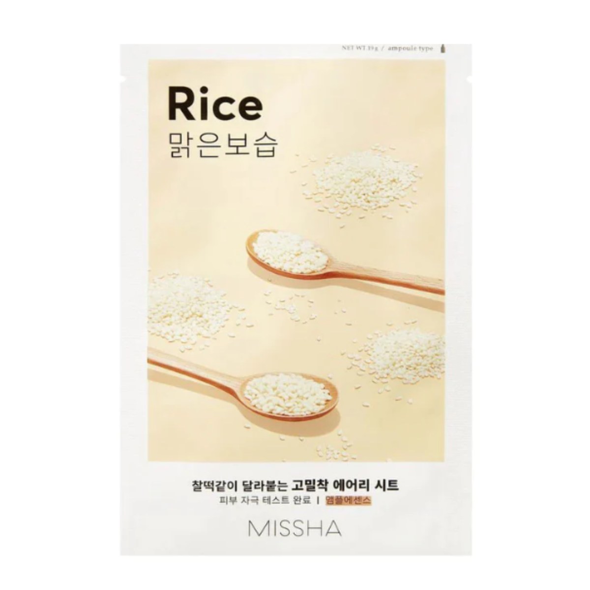 Missha Airy Fit Sheet Mask Rice — packshot face
